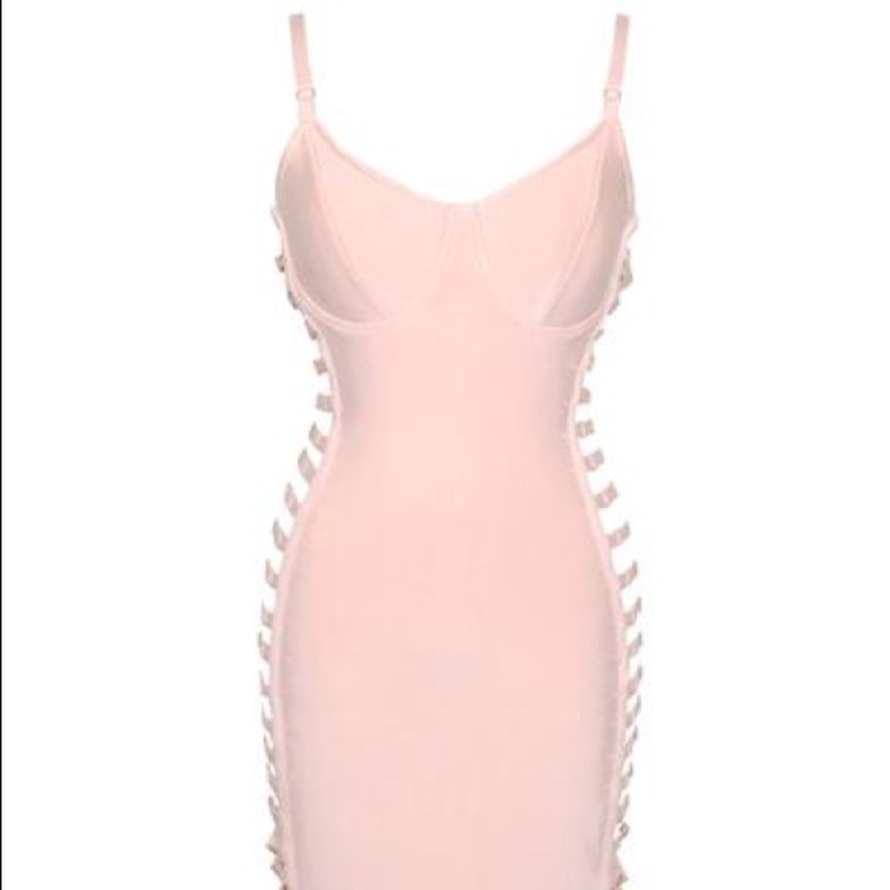 Open caged sides dress